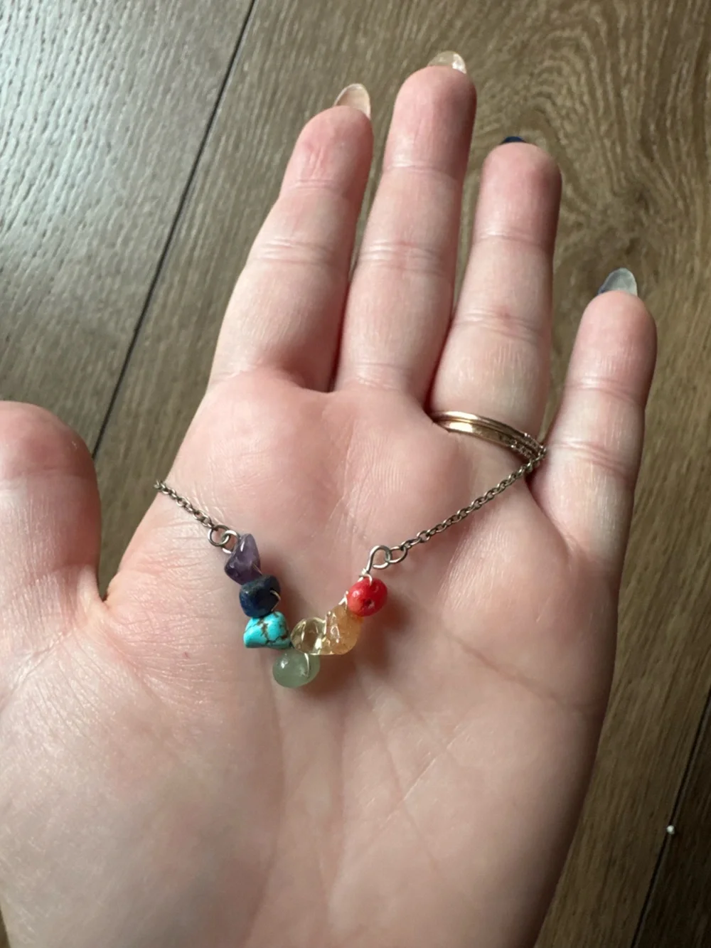 7 Stone Colorful Chakra Necklace